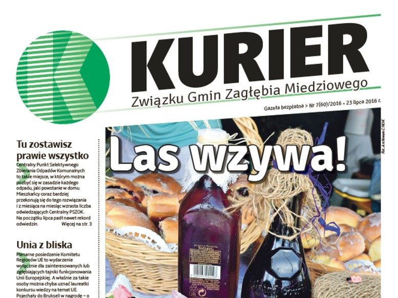Lipcowy "Kurier Związku Gmin Zagłębia Miedziowego"
