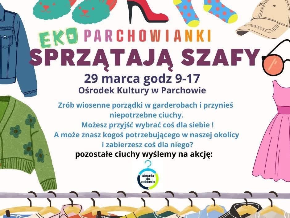 Parchowianki sprzątają szafy