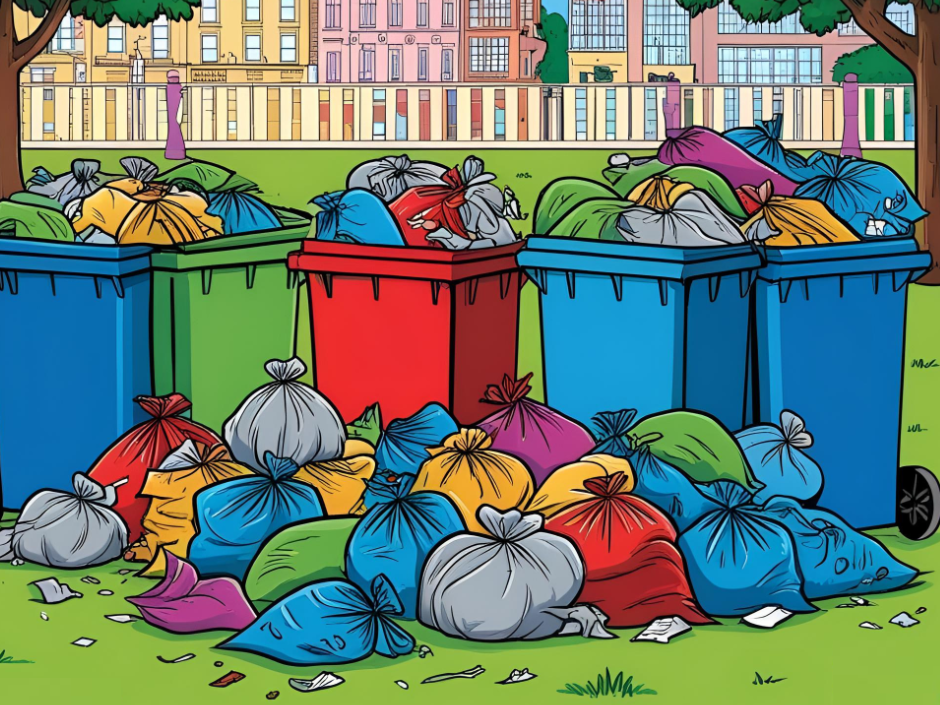 worki pod pojemnikami